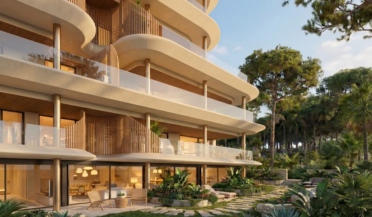 Architectuur en terrassen van Vangard Fuengirola